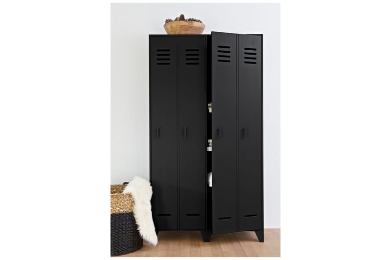 Stijn garderobeskab Sort [fsc] - Opbevaring - Skab - Skabe - Omklædningsskabe